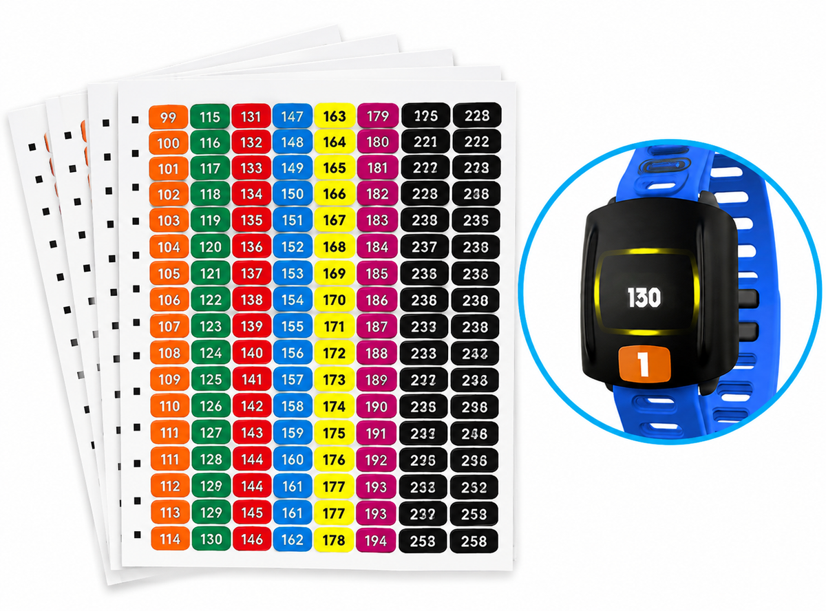 ZONE Heart Rate Monitor Stickers (99-258)