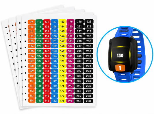 ZONE Heart Rate Monitor Stickers (99-258)